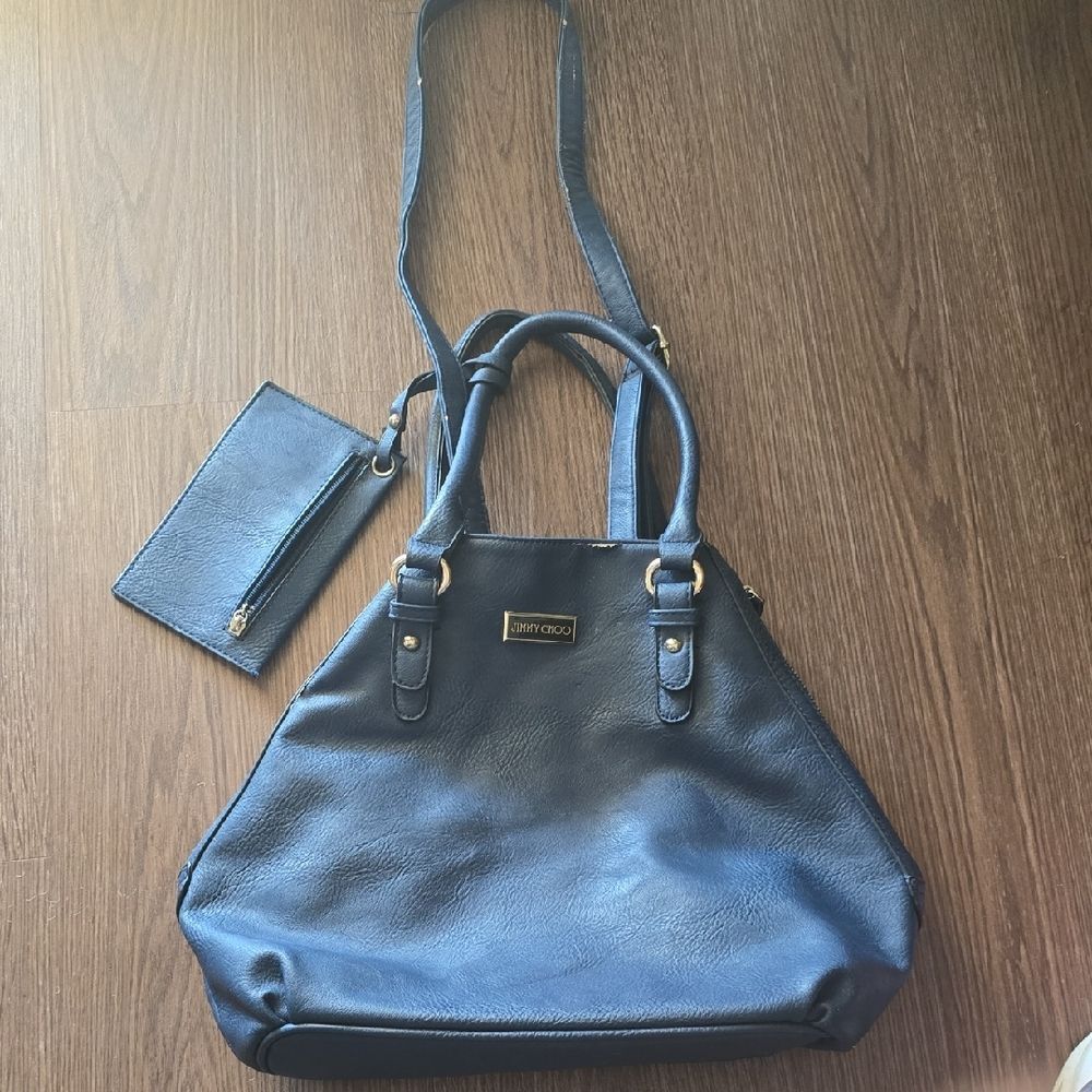 Nine West Navy Shoulder Bag with Clutch